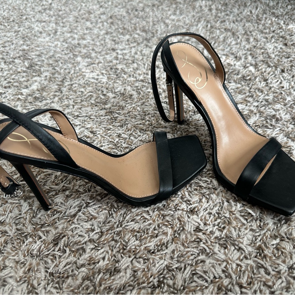 Sam Edelman Black Strappy Heels